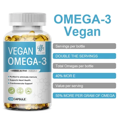 Omega 3 besser als Fischöl Omega 3 6 9-vegane Omega-3-Fettsäurezusätze-Algen