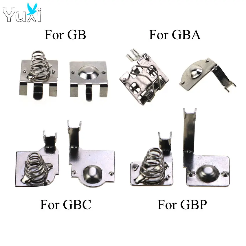 YuXi Batterieklemmen Federkontakte Batteriehalter für Gameboy Advance Color Konsole für GB DMG GBA GBC GBP Motherboard Image