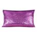 wendunide Pillow Case 11.8â€˜â€™X19.7â€˜â€™ Sequin Pillowcase For Wedding Party Decoration Sequin Solid Color Gradient Pillowcase Sofa Cushion Pillowcase Hugging Purple