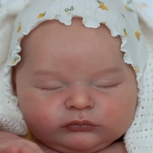 20 Zoll unbemalte wieder geborene Puppe Kit Laura schlafen Baby DIY Puppe Teile