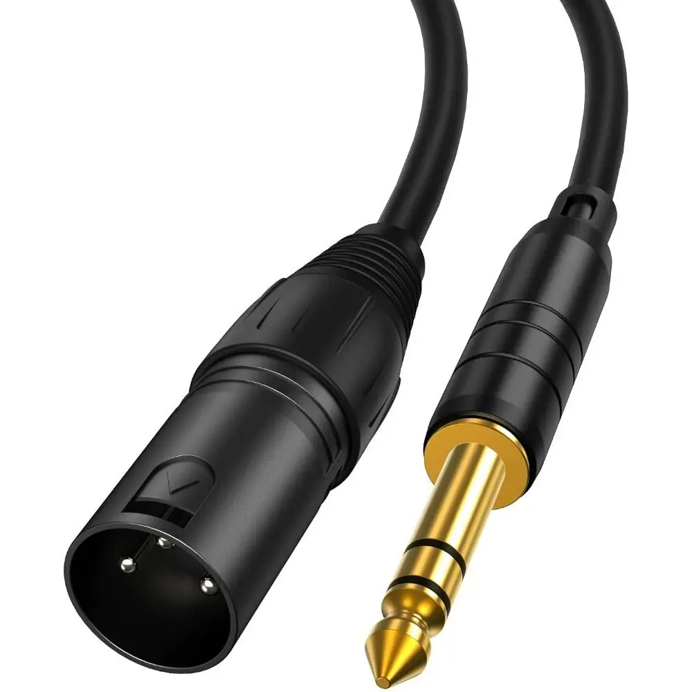 Stereo 6,35 Zoll trs Mikrofon leitung Audio kabel mm zu xlr Stecker zu Stecker ausgeglichen Image