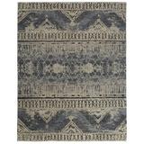 Feizy Palomar Transitional Trellis & Lattice Blue/Gray/Ivory 7 9 x 9 9 Area Rug Stain Resistant Water Resistant Fade Resistant Farmhouse Diamond Design Carpet for Living Dining Bed Room