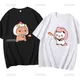 Kawaii bubu dudu T-Shirt für Mädchen Cartoon Panda Bär T-Shirt Frauen Kleidung Männer Sommer lässig