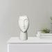 Creative Human Abstract Ceramics Vase Modern European Succulents Flower Pot Planter Arrangement Home Living Room - White Glaze