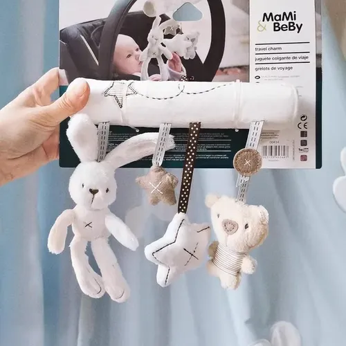 Tier Kaninchen hängen Plüsch verdreht Kinderwagen Spielzeug Rassel Spirale Baby Spiral bett