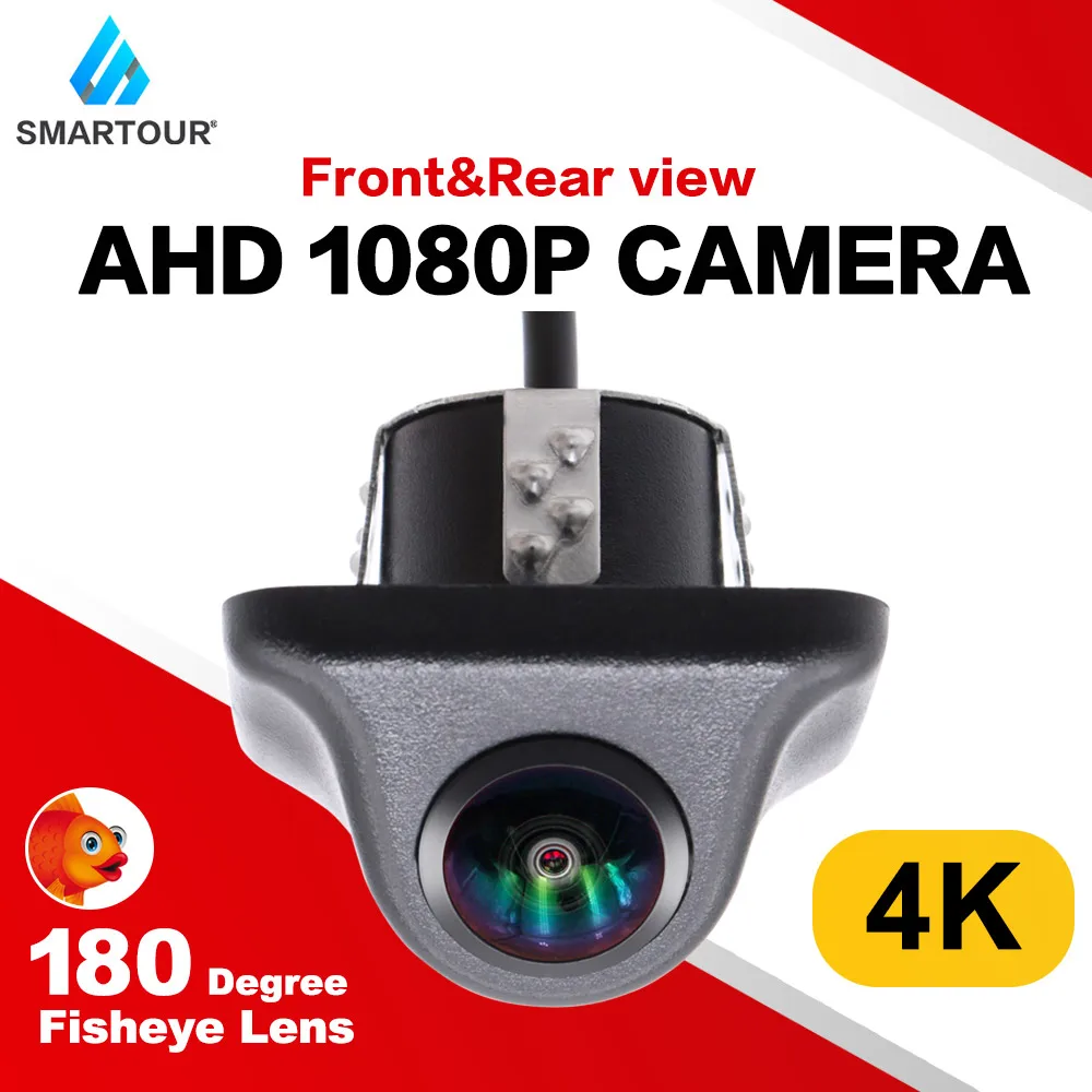 AHD 4K CCD 180 Grad Fisheye Objektiv Auto Rückseite Vorderansicht Kamera HD Weitwinkel Rückfahrkamera Nachtsicht wasserdicht Image