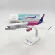 1/200 skala WIZZ AIR A321 Aircraft Modell Spielzeug mit Basis Statische Flugzeug Jungen Spielzeug