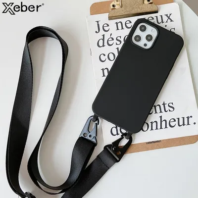 Cross body Halskette Lanyard Cord Soft Phone Case für iPhone 16 15 14 13 12 11 Pro max xr xs x 7 8