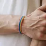 Neue Ins Woven Regenbogen Armbänder LGBT Lesben Homosexuell Bisexuals Geflochtene Armbänder Für