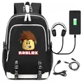 Roblox rucksack usb lade rucksack outdoor reisetasche computer tasche fantasy jungen mädchen anime