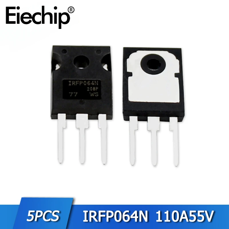 5 Stück IRFP064N Power MOSFET Transistoren Kit 110A 55V IRFP064NPBF TO-247 MOS N-Kanal elektronische Komponente TO247 Transistorsatz Image