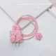 Korea niedlichen rosa Bogen weichen Silikon Ladegerät Fall für iPhone 11 13 14 15 18w-20w Schnell