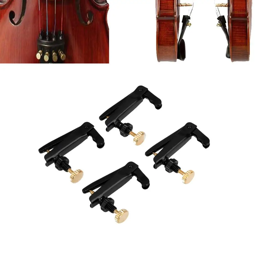 4 stücke Violine Saiten spinner plattiert Eisen 4/4 3/4 Violine Instrument Tuner profession elle Ersatz Musik instrument Zubehör Image