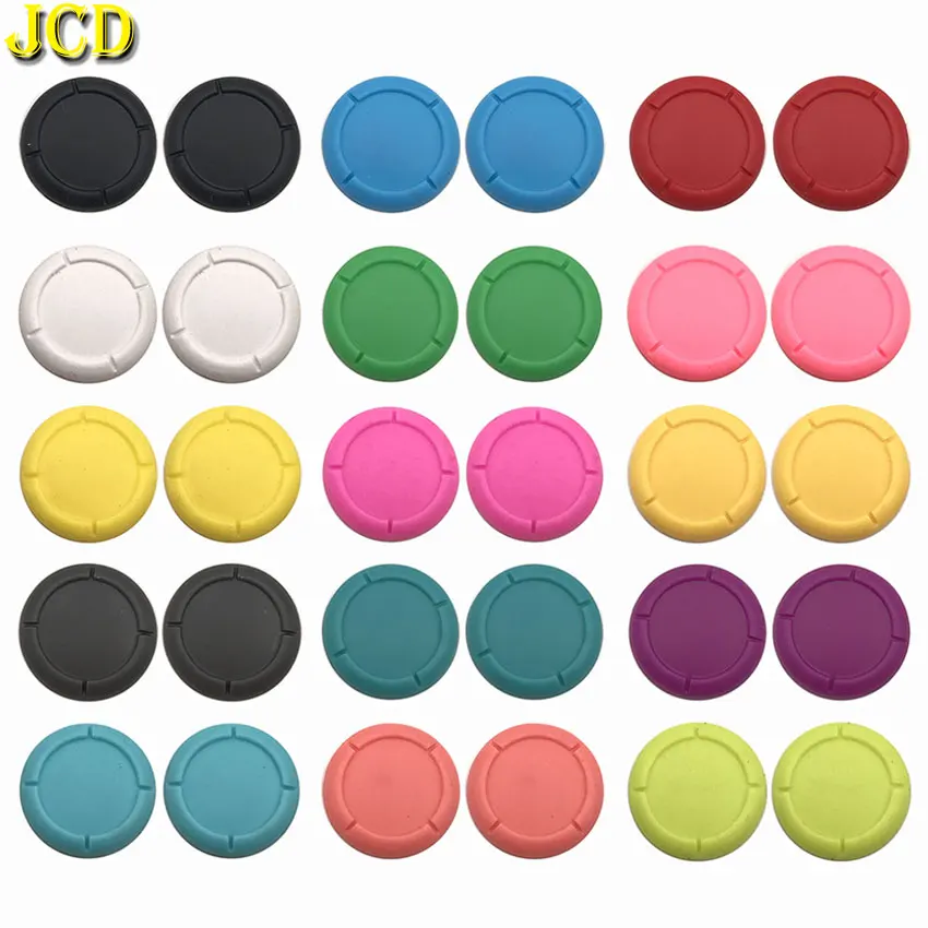 JCD 2-teilige Silikonkautschuk-Schutzhülle für Joystick-Griffgriffe, Kappe für Switch NS Lite Oled Controller Joy-Con Rocker Cover Image
