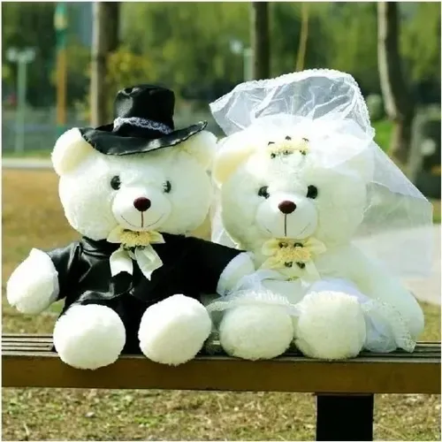2 teile/para 20/40cm Hochzeit Bär Paare Plüsch Spielzeug Teddybär Puppe Hochzeit Geschenk Bär Braut