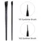 2 stücke Augenbrauen und Eyeliner Make-up Pinsel setzen kleine abgewinkelte Klinge Liner und Brauen Kontur Pinsel für Beauty-Kosmetik