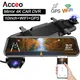 Acceo auto dvr 4k wifi dash cam 10 zoll touch raum spiegel dvr video recorder regis trator