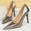 BIGTREE Schuhe Retro High Heels Hochwertige Damen Pumps Große Größe 43, Stilettos Mode Party Schuhe