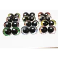 20pcs 12mm bis 30mm 3d komische runde Glitzer Spielzeug augen Glitzer Spielzeug augen Puppe Pupillen