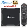 X96 max smart tv box 4gb 64gb android 9.0 8k set-top box unterstützung 9 0g/2 4g wifi unterstützung