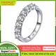 Luxus 18 Karat Weißgold stapelbar Ring ewigen Hochzeits schmuck vvs 1.8ct 3mm Edelsteine Diamanten
