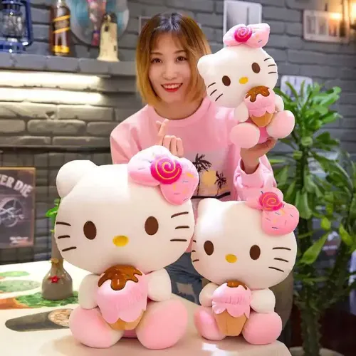 Hallo Kitty Füllung Plüsch Spielzeug Stofftier Sanrio Kawaii Kitty Plushie Puppe Room Decor High