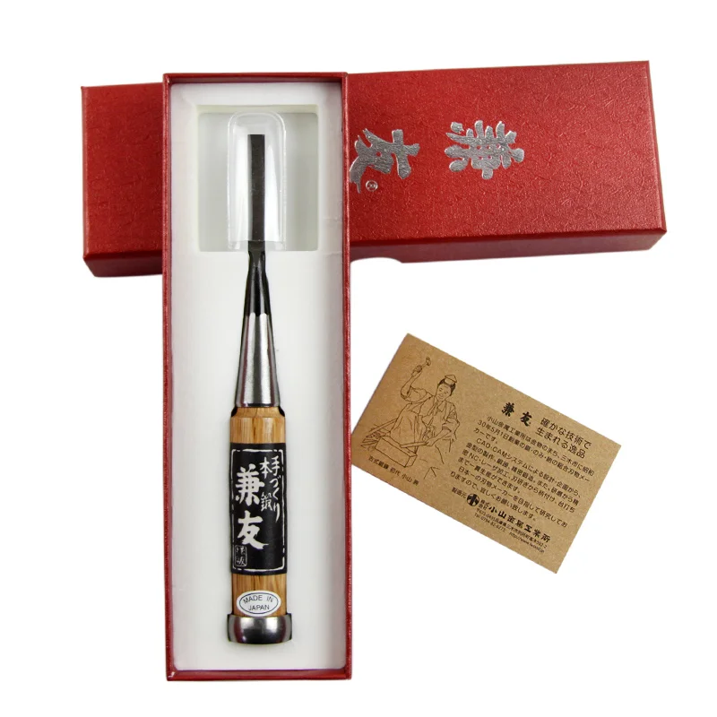 Kanetomo Shirogami (weißer Stahl) Japanische Oire Nomi Meißel, hergestellt in Japan, VERKAUF TEILE, NICHT IN SET Image