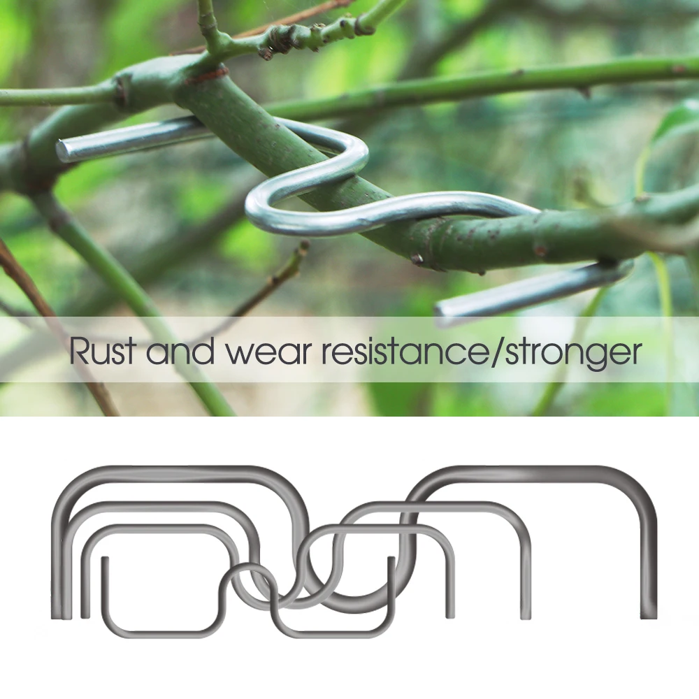 10 Stück 8/10/13/18 cm Metallabzieher Bindemaschine Finalizer Pflanzenstütze für Obstbaumzweige Halter Gartenpflanzgefäße Beschläge Image
