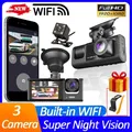 3 Kamera Dash Cam für Autos 2 Zoll Wifi Fahrzeug Recorder Auto DVR Rückfahr kamera für Fahrzeug