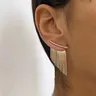 Mode Aussage Ohrring lange Aussage Gold Farbe bling Quaste Ohrringe für Frauen weibliche Hochzeit