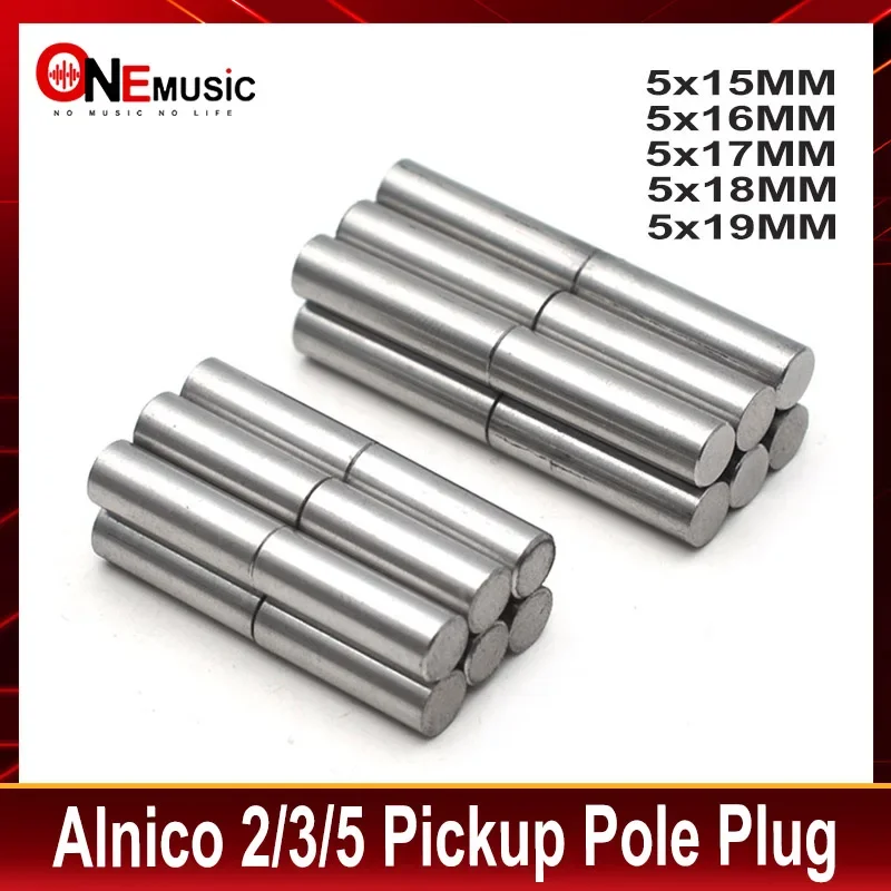 24 Stück Humbucker-Magnete Alnico 5/3/2/8 E-Gitarren-Tonabnehmer-Polstücke Alnico-Polstäbe 5*15/16/17/18/25MM Image