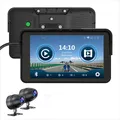 7 Zoll Motorrad Carplay Android Auto GPS Navigation und Motorrad Video recorder mit zwei HD-Kameras