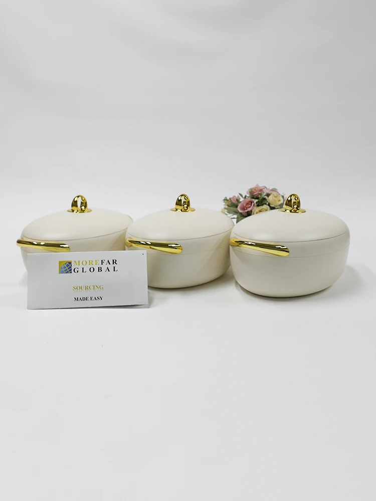 Verdickte Brotdose aus Kunststoff, Lebensmittel wärmer, große Kapazität, Behälter für Familien-Party-Design, 2 L, 2,5 L, 3L, 3 Stück Set