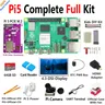 Himbeer Pi 5 komplettes komplettes Kit PCIE-NVME-SSSD LCD-Gehäuse Power DIY Uart-Kabel RTC-BOX SD