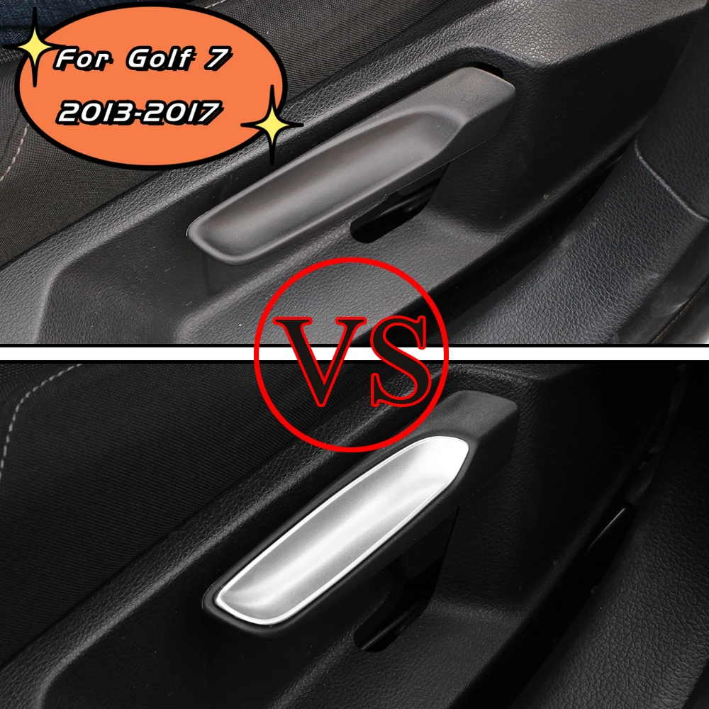 Autositz-Einstellschlüssel-Abdeckungsverkleidung, ABS, dekorative Pailletten für Volkswagen VW Tiguan MK2 Touran Golf MK7 Zubehör Image