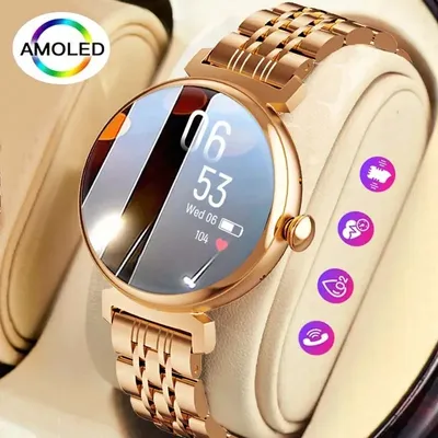 1,04 Zoll amoled Bildschirm Mode Damen Smartwatch Bildschirm immer Bluetooth-Anruf Smartwatch Image