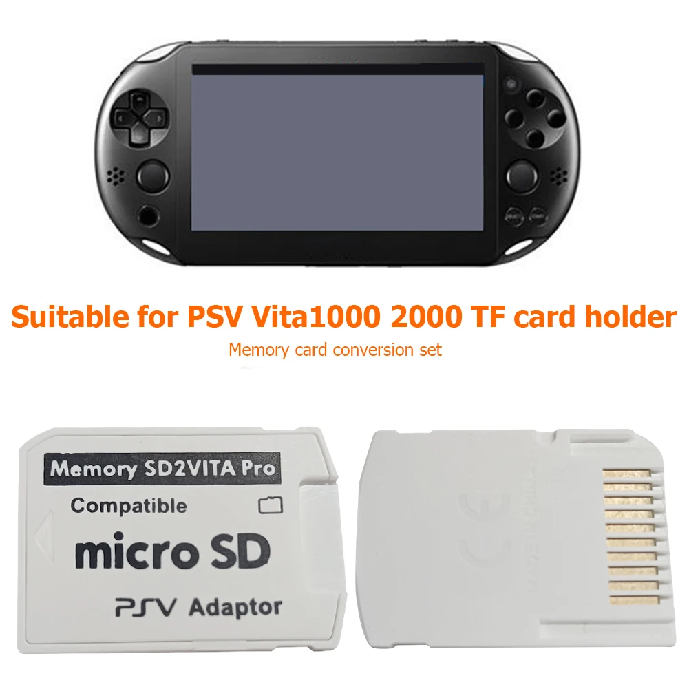 Sd2vita Speicher karten adapter für ps vita 3,65 System mikros ic heres digitales Speicher karten halter Spiel zubehör Image