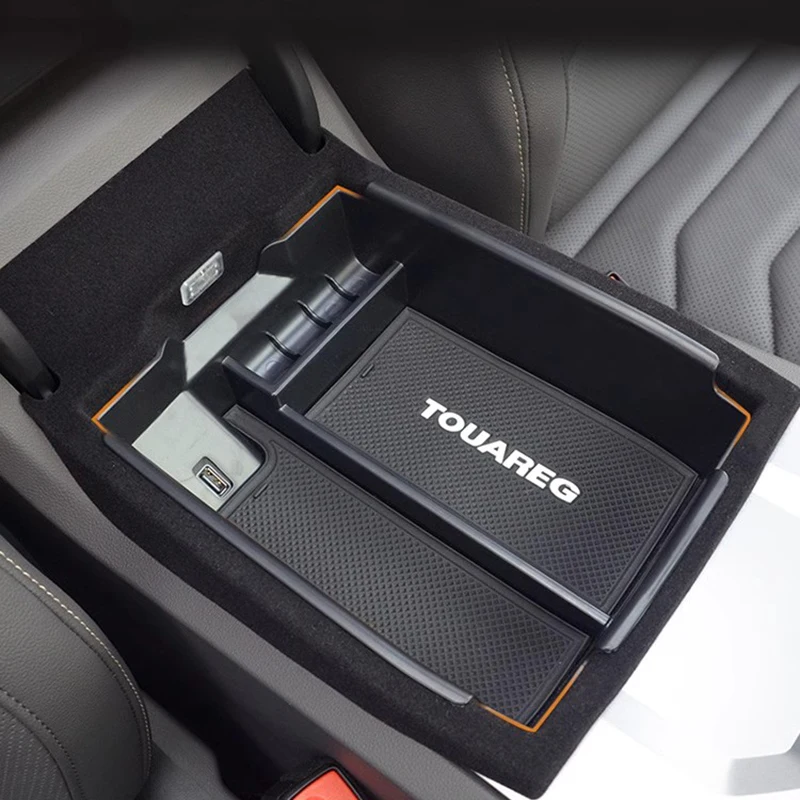 Für vw touareg Armlehne Mittel box Lagerung Container Organizer Tablett Zentral handschuh Lagerung für touareg Image