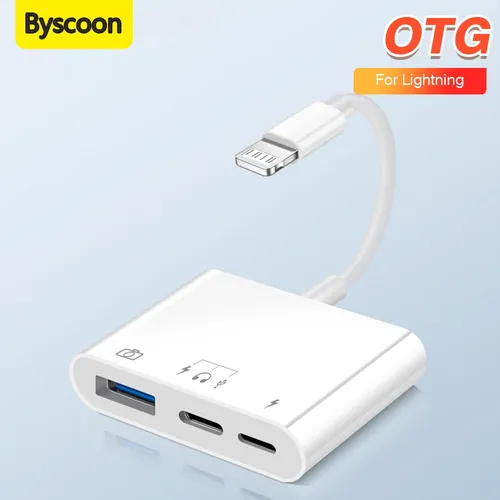 Byscoon 3 in 1 Beleuchtung zu Beleuchtung/USB/Typ C für iPhone 14 13 12 11 Pro xs max xr Beleuchtung