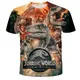 2024 Sommer Kinder 3d Cartoon T-Shirt für Jungen Tier druck Dinosaurier Hai Jungen T-Shirt Mädchen