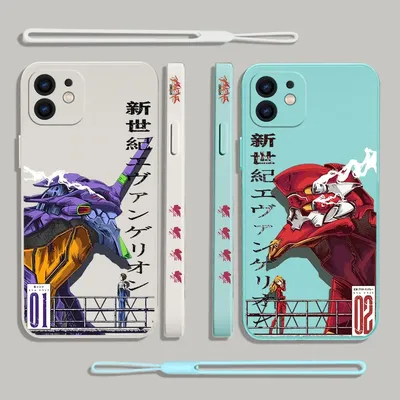 Neon genesises evangelions eva phone case für iphone 15 14 13 12 11 pro max mini x xr xs max se20 8