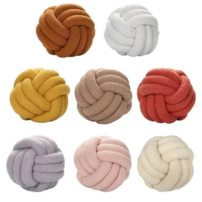 Plüsch Knoten Ball Kissen 8,6 zoll Home Dekoration Moderne Foto Requisiten für Büro Decor Image
