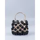 Neue schwarze Ball tasche Perlen Handheld Dinner Bag hochwertige Damen Hollow Out Bag Mode
