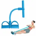 Vier Rohr Pedal Spanner Tragbare Widerstand Band Sitzen Fitness Ausrüstung Yoga Stretching Bauch