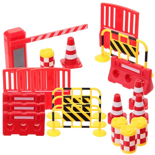 Parkplatz Verkehrs zeichen Miniatur Verkehrs sperre Spielzeug Simulation Zeichen Spielzeug Kegel