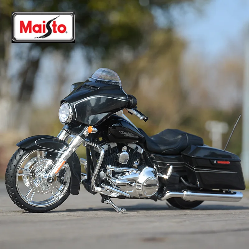 Maisto 1:12 Harley-Davidson 2015 Street Glide Motorradmodell aus Speziallegierung, Druckguss, klassisches Motorradmodell, Sammlergeschenke