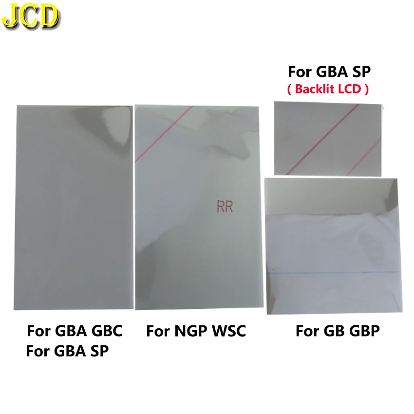 JCD Für Gamboy GB GBP Polarisierte Polarisator Filter Film Blatt Für GBA GBC GBASP NGP WSC Backlit Bildschirm Ändern Teil Polarisierende Film Image