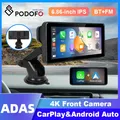 Podofo 6 86 Zoll Bildschirm Carplay tragbare Smart Player Autoradio Suppport Rückfahr kamera Android