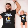 Maßge schneiderte Vatertag familie passende Outfits Baby Bodys Papa T-Shirts Familien kleidung