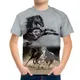 Ein Stück Jungen T-Shirts Pferd drucken Kurzarm Anmails T-Shirt für Kinder Kleidung Kinder Tops